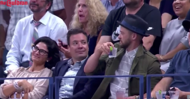 Jimmy Fallon and Justin Timberlake Dance to "Single Ladies" at US Open.