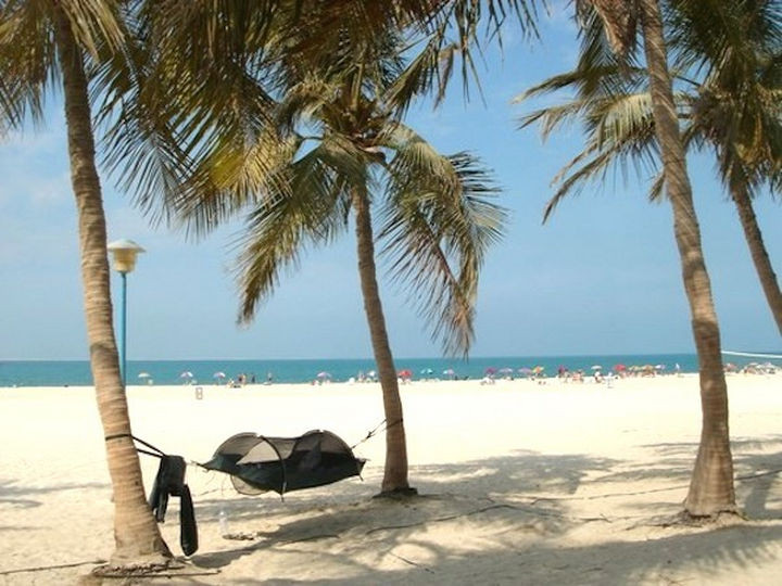Even if you're not camping or hiking, they make a very comfortable hammock for the beach.