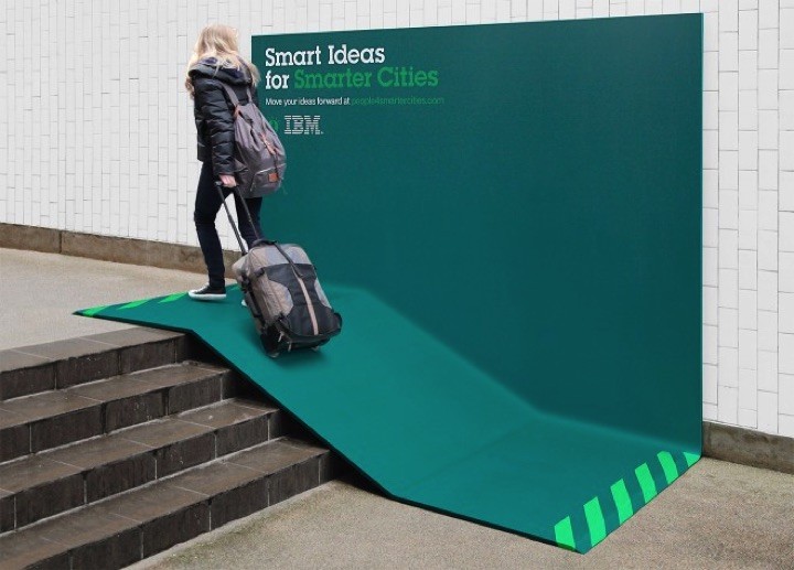 21 Creative Billboard Ads - An ingenious ad that doubles as infrastructure such as a ramp.