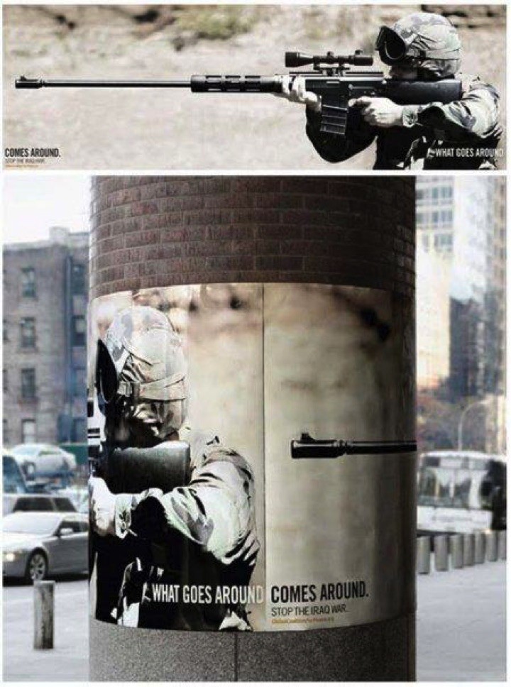 21 Creative Billboard Ads - What goes around comes around.
