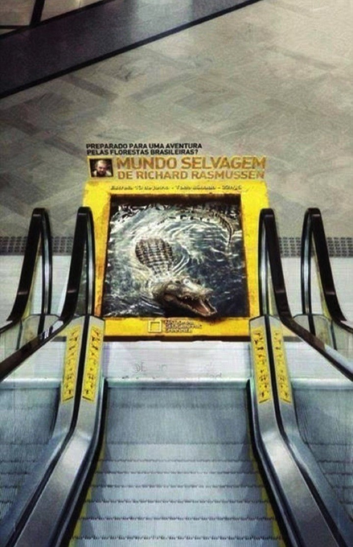 21 Creative Billboard Ads - A scary ad if you are on an escalator.