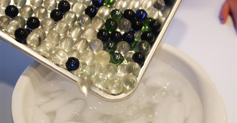 She Heated Marbles and Dumped Them in Ice Water. What She Created Looks Stunning.