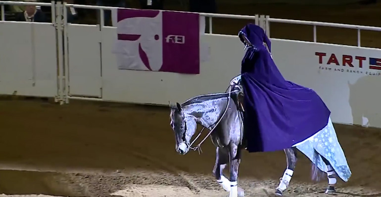 A Horse Rider Entered the Auditorium Wearing a Cape and Their Performance Left Them in Awe