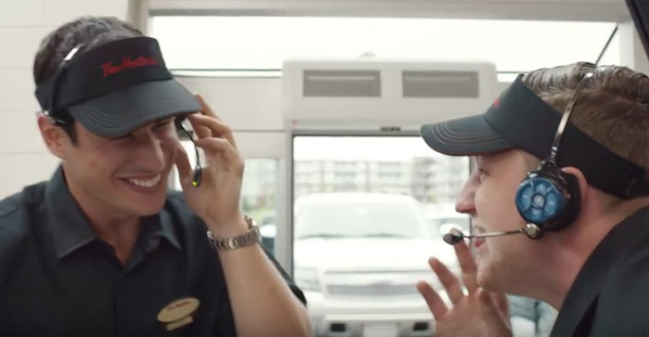 Sidney Crosby and Nathan MacKinnon Work at Tim Hortons.