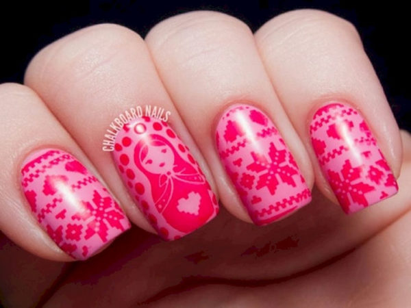 4. "Ugly Christmas Sweater Nail Art" - wide 4