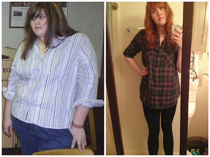 18 Before and After Weight Loss Photos - Reddit user Ashley3nb went from 330 to 165 lbs and dropped exactly 165 lbs. in 18 months. Her transformation is amazing!