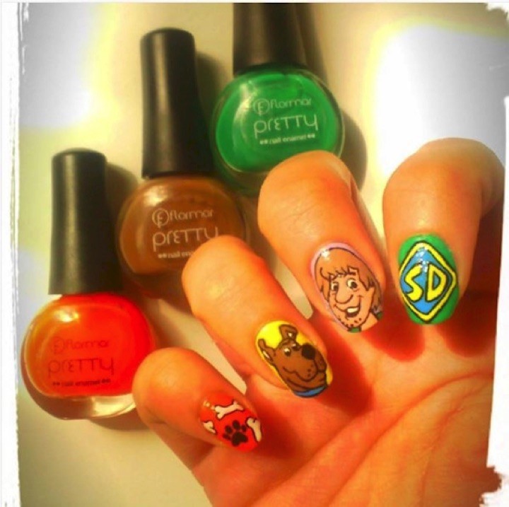 18 Saturday Morning Cartoon Nails - Scooby Doo, there you are!