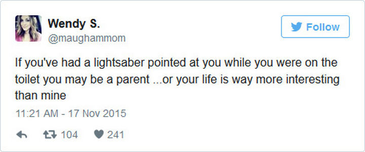 35 Funny Parenting Tweets - Jedi in training.