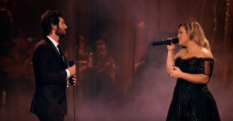 Josh Groban Invited Kelly Clarkson to Sing a Duet from Phantom of the Opera and I Was Mesmerized