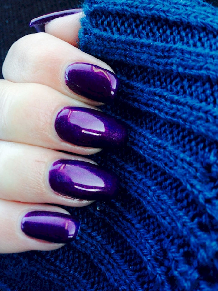 22 Purple Nail Designs - A gorgeous shade of purple.