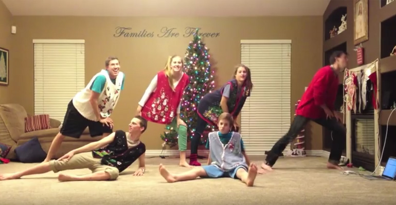 This Family Got Together in 2012 and Created One of the Funniest Christmas Dance Videos Ever.