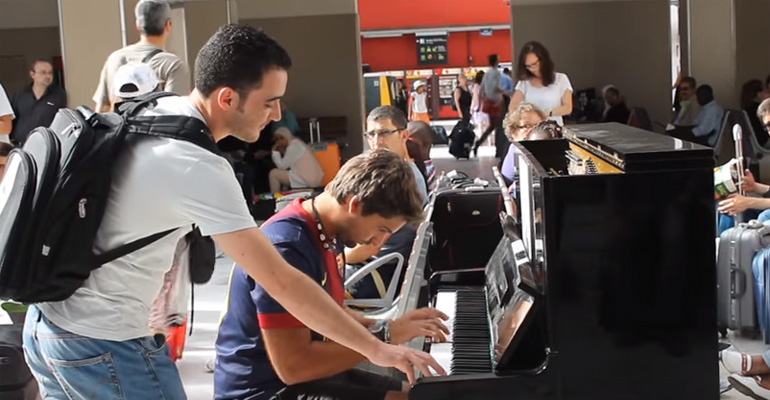 A Piano Sits in a Paris Train Station. When Two Strangers Come Together to Create Music, THIS Happens.