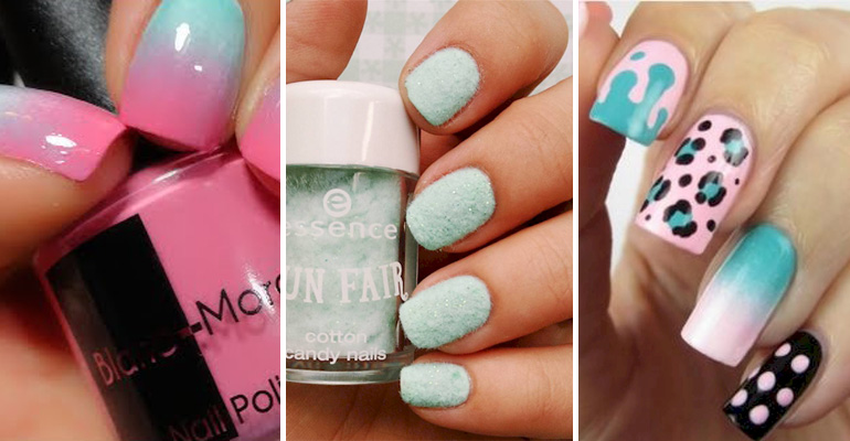17 Cotton Candy Nails That Look so Sweet They Will Bring out the Kid in You. #4 Looks Yummy!