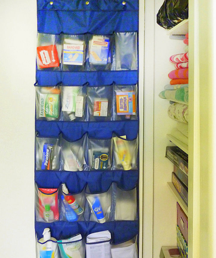 21 Clever Shoe Organizer Ideas - Quickly find first aid supplies.