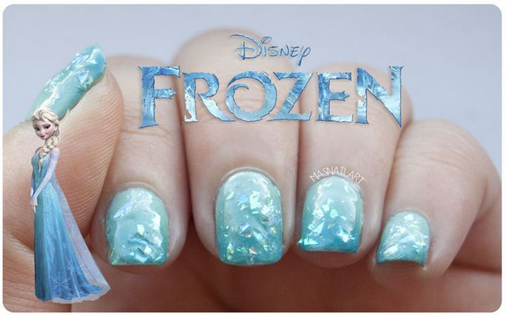 39 Winter Nails - Frozen nails so pretty even Elsa would approve.