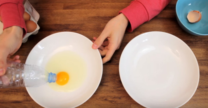 Egg Separator Hack Using a Simple Water Bottle Works Like a Charm.