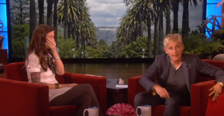 Ellen Surprises Sarah Churman Who Was Able to Hear for the First Time.