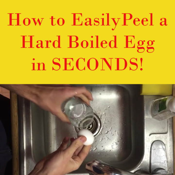 Learn How to Peel Hard Boiled Eggs Easily and in Only Seconds.