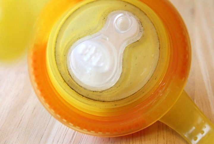 This isn't limited to Tommee Tippee brand sippy cups. Any brand of sippy cups with anti-spill compartments are also prone to mold.