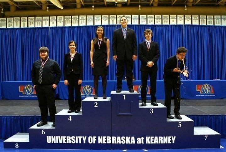 Maybe he was disgusted by placing in 5th?