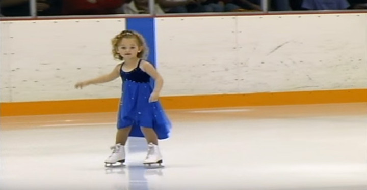 3-Year-Old Skates in Her First Competition and It's Adorable.