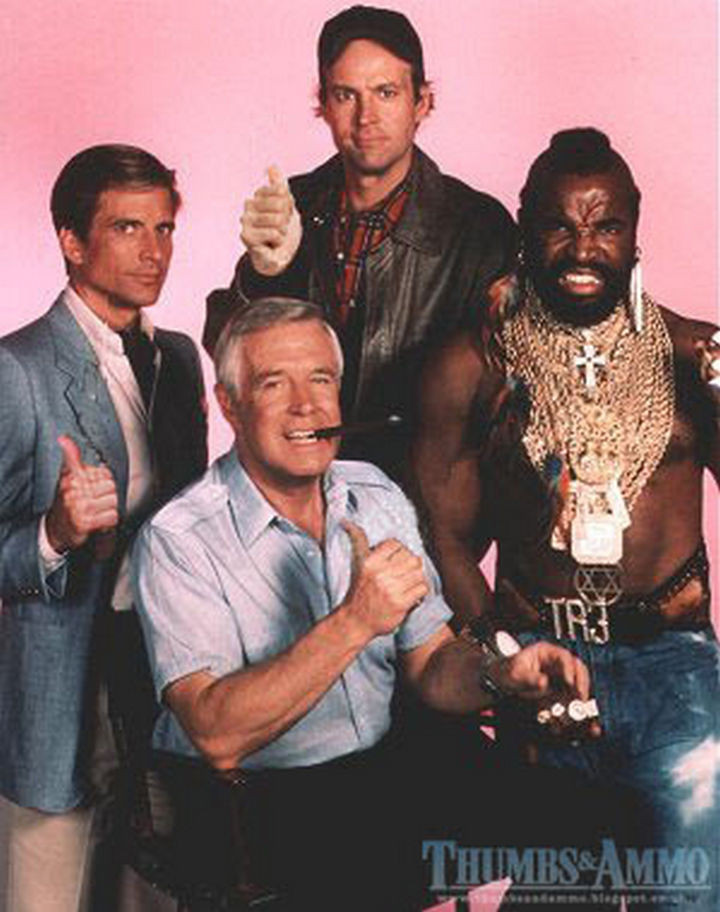 23 Movie Action Scenes Where Guns Were Replaced with a Thumbs-Up - 'The A-Team'