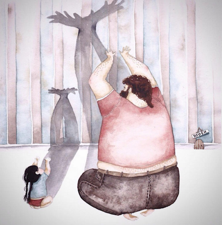 Big moose. little moose by Snezhana Soosh.
