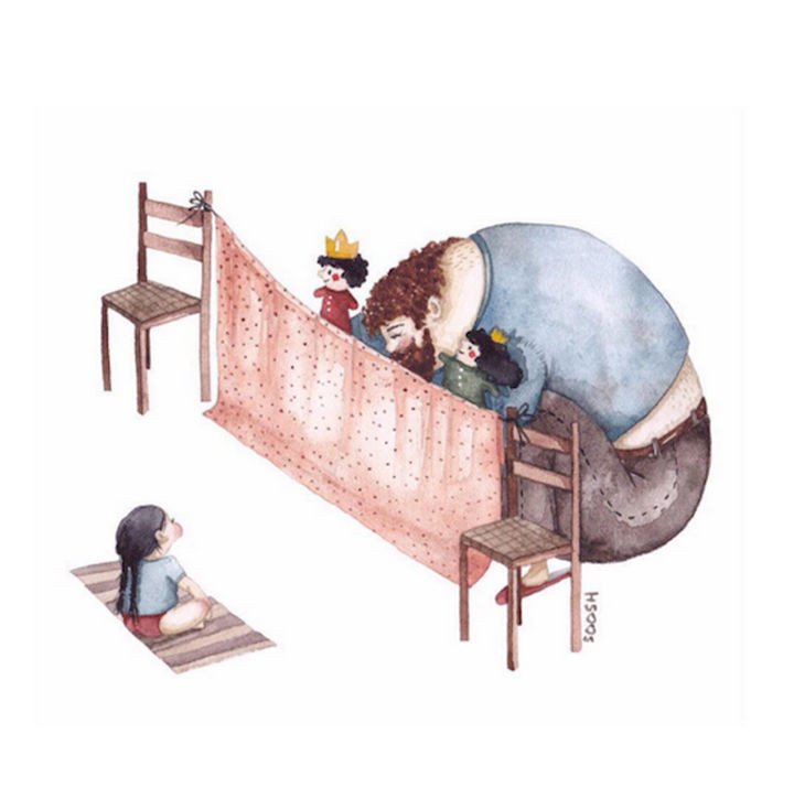 She loves puppet theater by Snezhana Soosh.