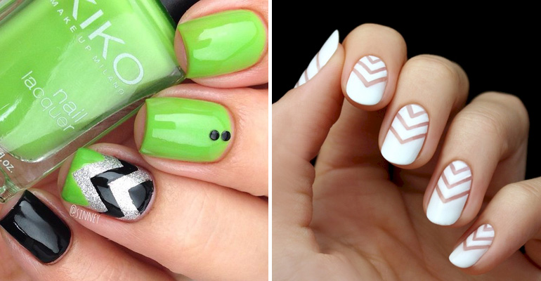 17 Chevron Nails That Will Have You Saying Goodbye to Boring Nails!