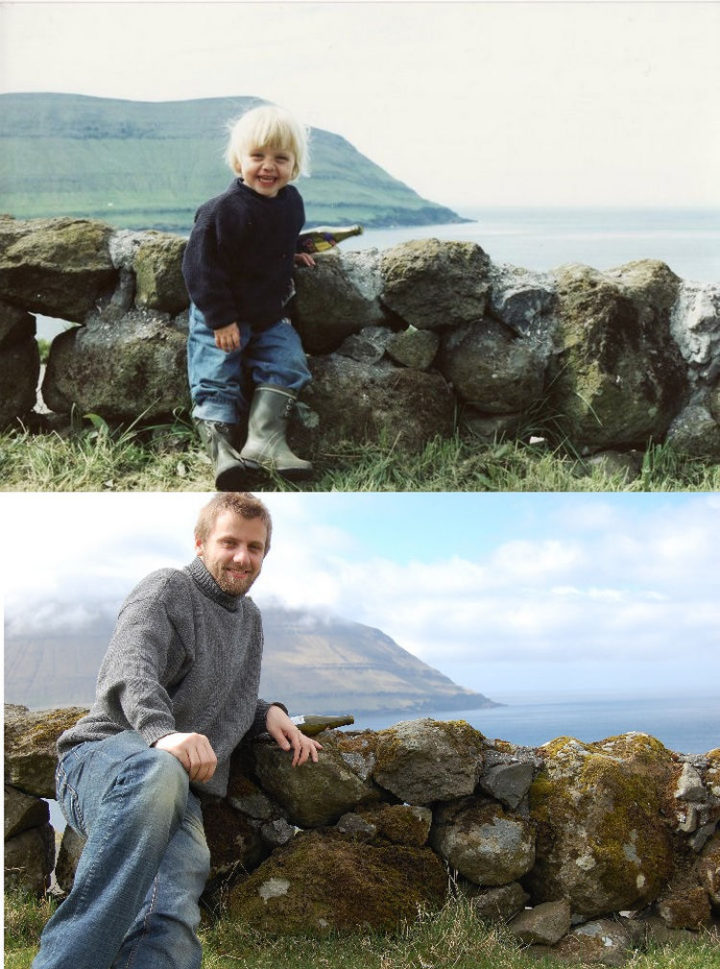 23 Then Now Photos - Still a great pose 23 years later.