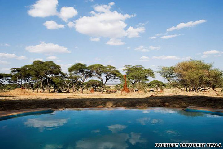 35 Epic Swimming Pools From Around the World - Sanctuary Swala’s pool in Tanzania, Africa.
