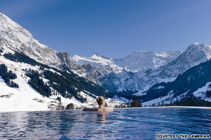 35 Epic Swimming Pools From Around the World - The Cambrian in Switzerland.