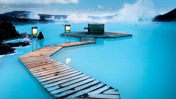 35 Epic Swimming Pools From Around the World - Blue Lagoon Geothermal Resort pool in Grindavík, Iceland.