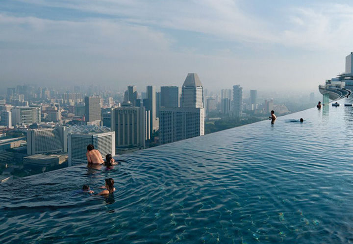35 Epic Swimming Pools From Around the World - Marina Bay Sands Resort in Singapore.