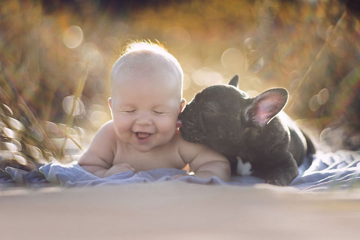 33 Adorable Photos of Dogs and Babies - Adorably part of the family.