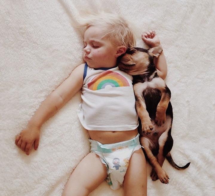 33 Adorable Photos of Dogs and Babies - Best buds 4 ever.