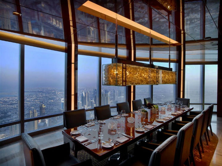 39 Amazing Restaurants With a View - at.mosphere in Dubai, United Arab Emirates.
