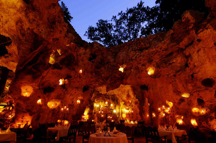 39 Amazing Restaurants With a View - Ali Barbour’s Cave Restaurant in Diani Beach, Kenya.