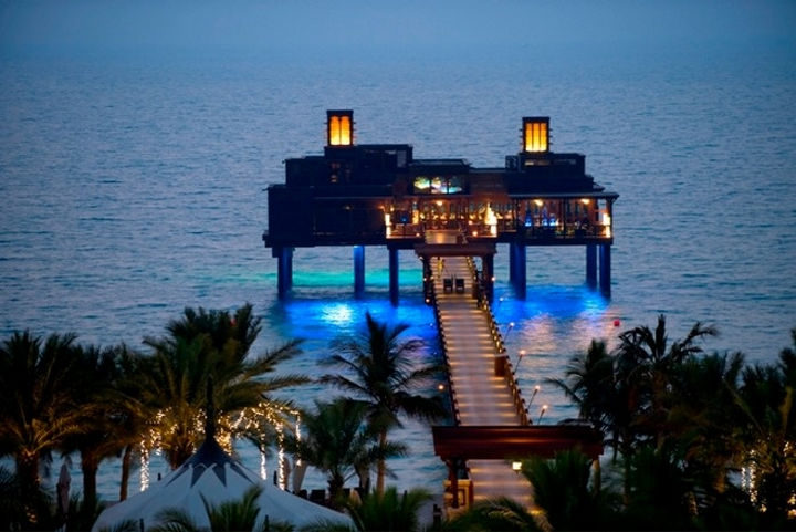 39 Amazing Restaurants With a View - Pierchic in Dubai, United Arab Emirates.