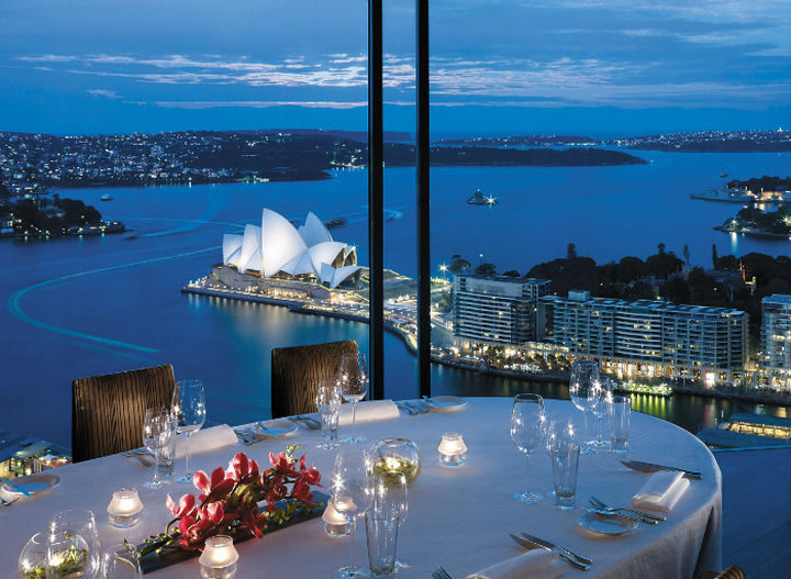 39 Amazing Restaurants With a View - Altitude Restaurant at Shangri-La in Sydney, Australia.
