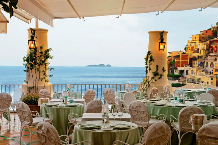 39 Amazing Restaurants With a View - Ristorante La Sponda in Positano, Italy.