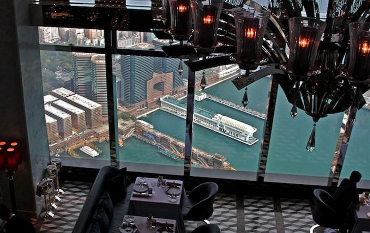 39 Amazing Restaurants With a View - Tosca in Kowloon, Hong Kong.