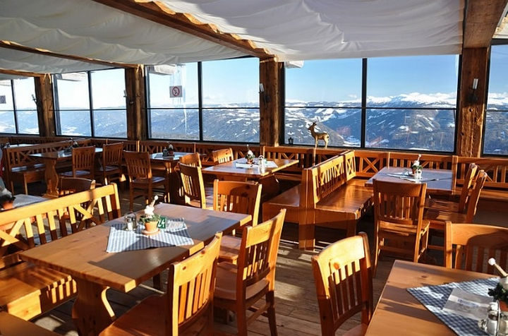 39 Amazing Restaurants With a View - Panorama Alm in Mauterndorf, Austria.