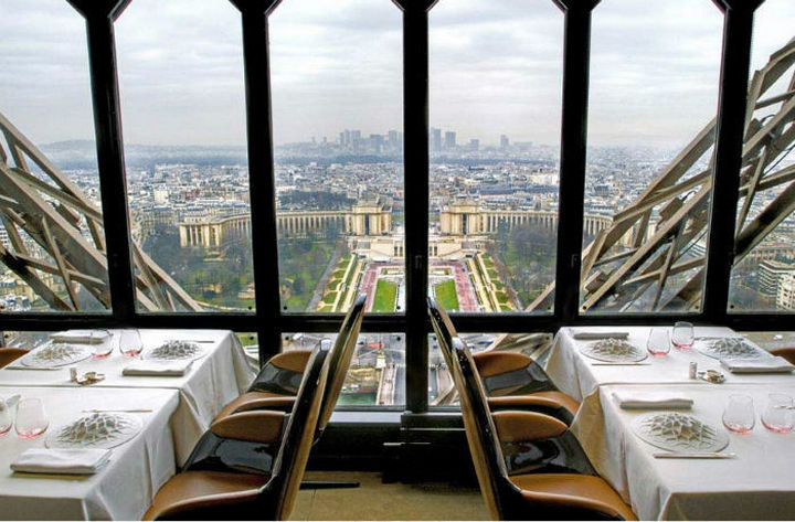 39 Amazing Restaurants With a View - Le Jules Verne in Paris, France.