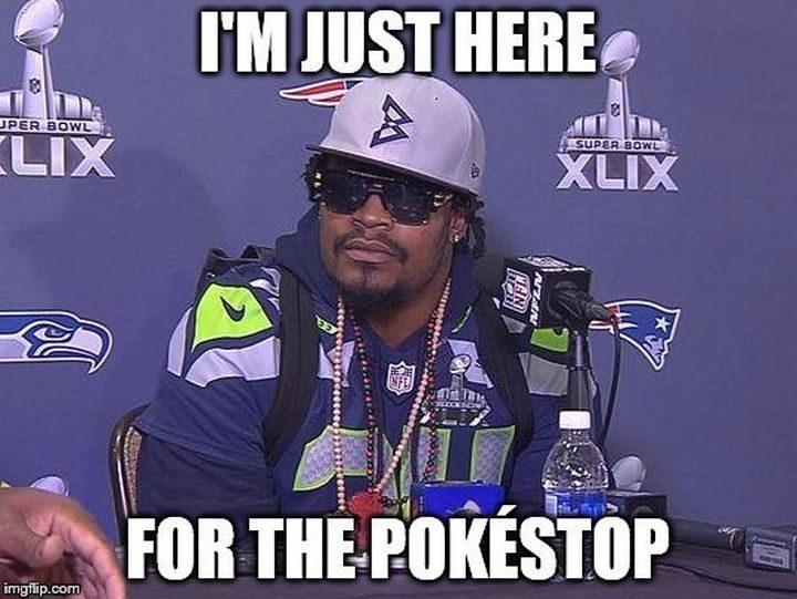 "I'm just here for the Pokéstop."