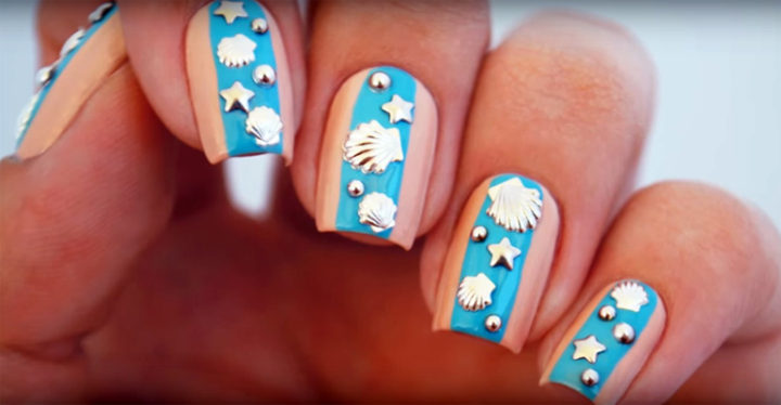 Create Easy Beach Nails in Only Five Steps This Summer.