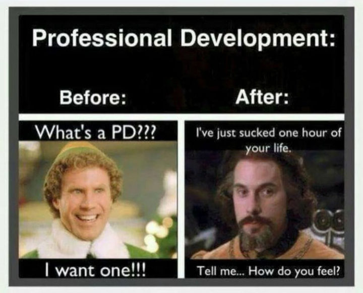 "Before: What's a PD??? I want one!!! After: I've just sucked one hour of your life. Tell me...How do you feel?"