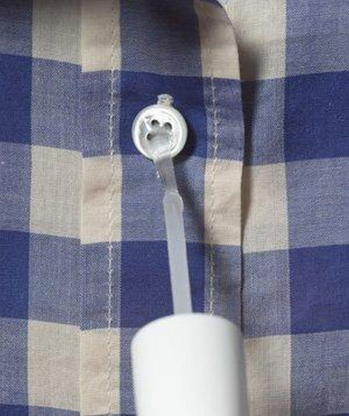 17 Brilliant Clothing Hacks - Secure your buttons with nail polish.