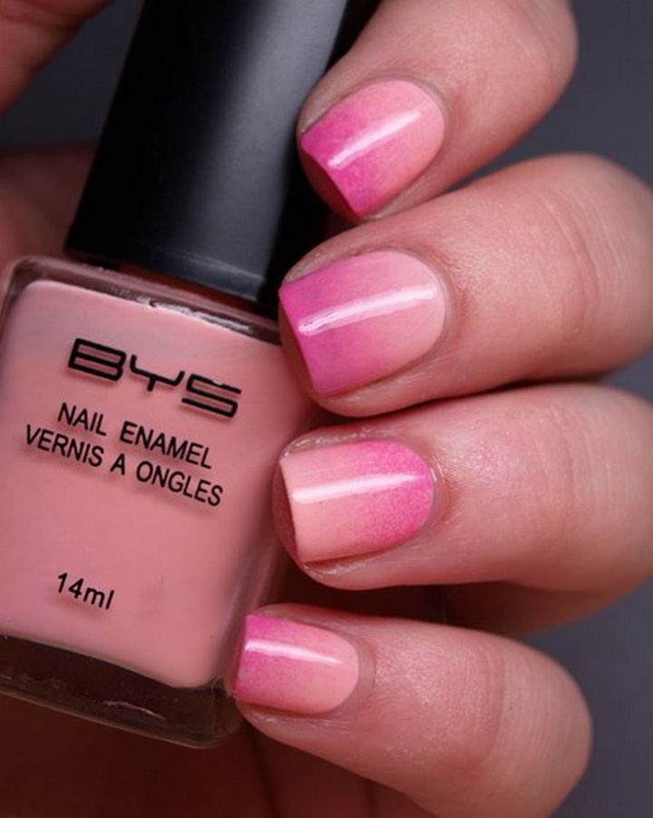 Fabulous ombré nail art.