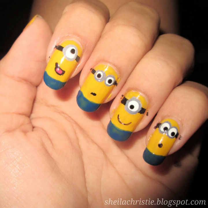 19 Minion Nails That Are Adorable. Go Bananas with Minion Nail Art!